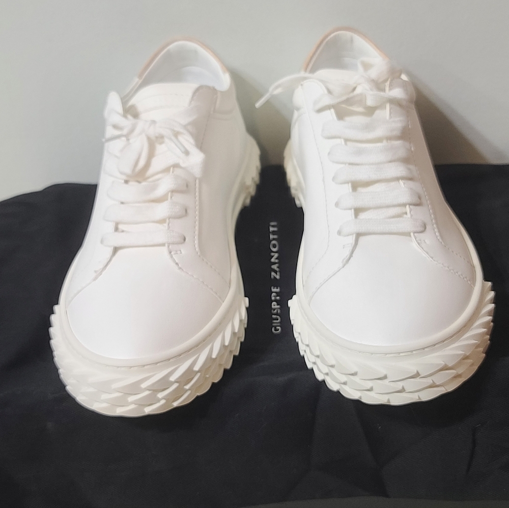 Giuseppe Zanotti Eco Blabber low-top leather sneakers Men's EU Size 41.5/ US 8.5 - Picture 2 of 7